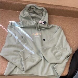 Hollister Light Green Hoodie Sweater